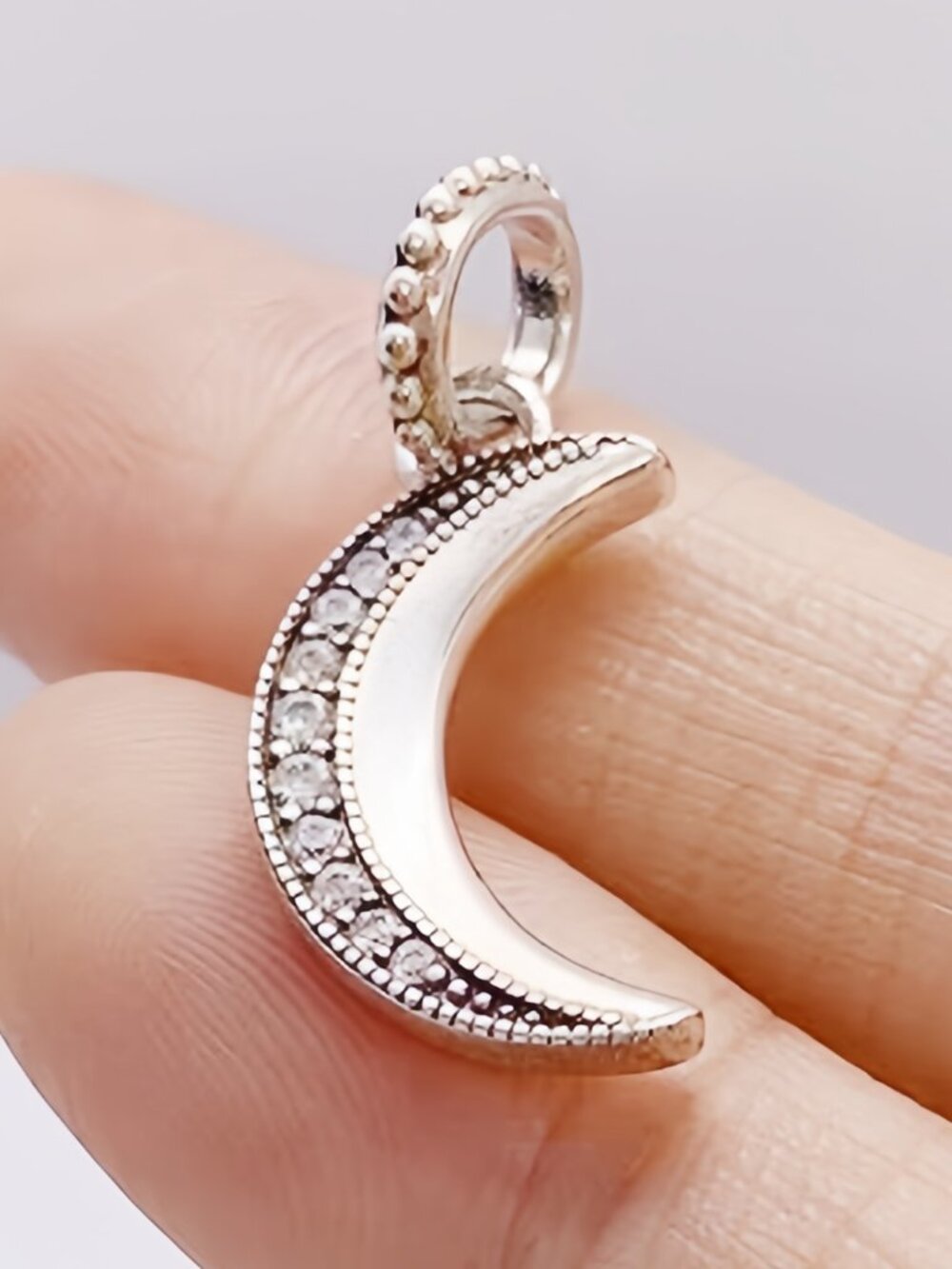 Pandora Sparkling Crescent Moon Pendant